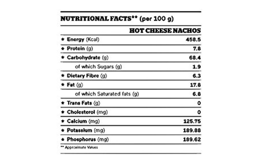 Colonel & Co Hot Cheese Nachos With Quinoa Seeds   Pack  60 grams